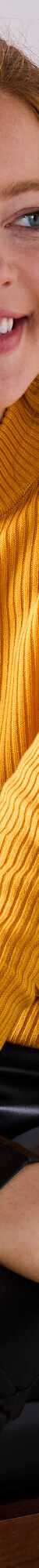 Pull col montant court, maille côtelée (curry) Pull col montant court, maille côtelée (curry)